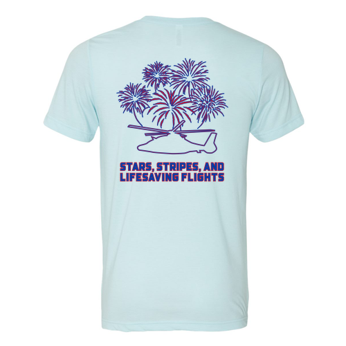 Mens/Unisex Bella Canvas Soft Fitted Heather CVC T-Shirt -- Heather Ice Blue