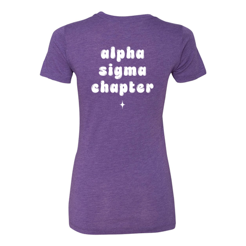 Next Level Apparel Ladies Tri Blend Crew -- Purple Rush