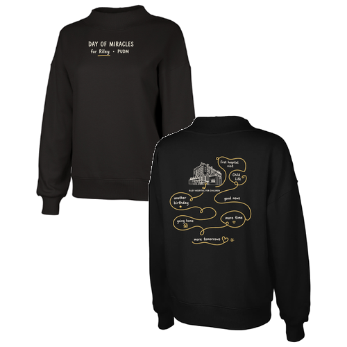 Charles River Women's Willow Mock-Neck Sweatshirt -- Black