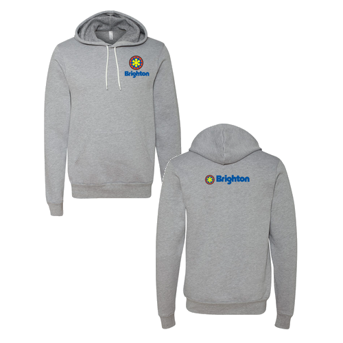 Brighton Logo 2 Full color -- Pullover Hooded Sweatshirt Athletic Heather