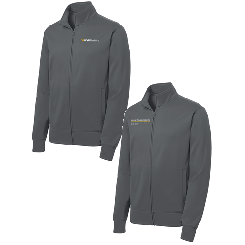 Sport-Tek Sport-Wick Fleece Full-Zip Jacket -- Dark Smoke Grey