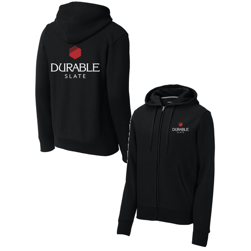 Sport-Tek Super Heavyweight Full-Zip Hooded Sweatshirt -- Black