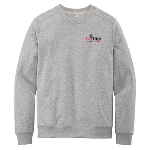 District Re-Fleece Crew -- Light Heather Grey