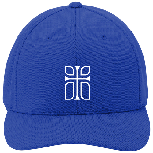 Sport-Tek Flexfit Cool & Dry Poly Block Mesh Hat -- True Royal