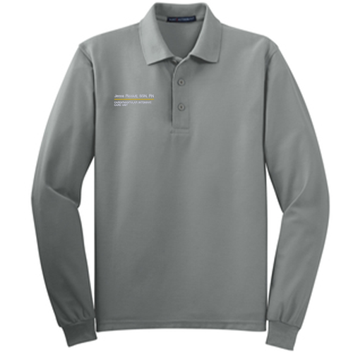 Port Authority Long Sleeve Sport Shirt -- Cool Grey
