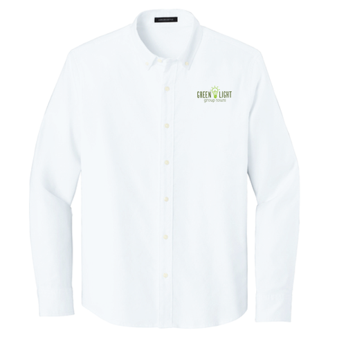 [HIDE] Mercer+Mettle Long Sleeve Modern Oxford Shirt -- White