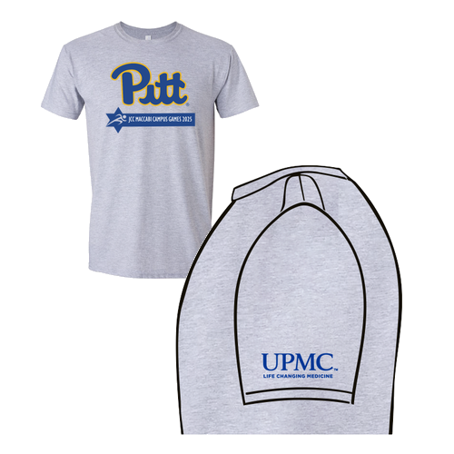 Pitt/Maccabi Short Sleeve Shirt -- Sport Grey