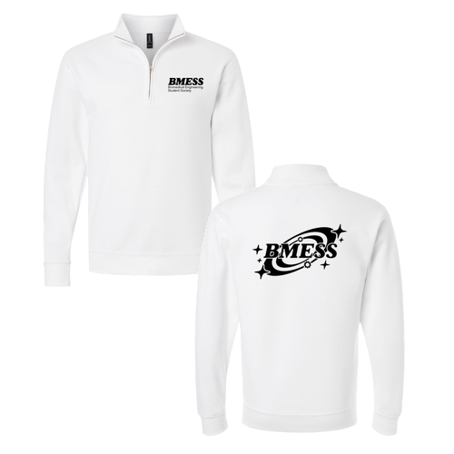 Gildan Unisex Heavy Blend Quarter-Zip Sweatshirt -- White