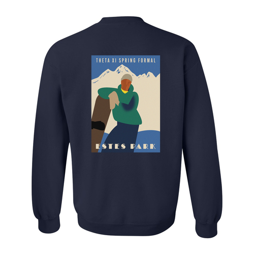 Gildan Heavy Blend Crew Neck Sweatshirt -- Navy