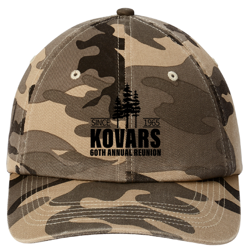Desert Camo Hat -- Black Print