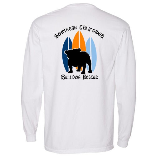 Comfort Colors Adult Long Sleeve Pocket Tee -- White