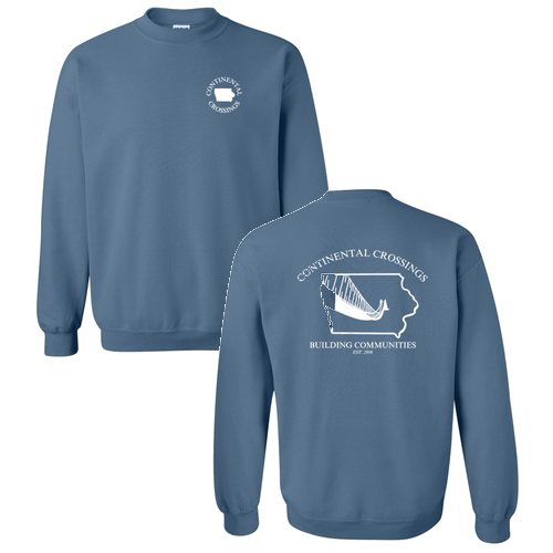 Gildan Heavy Blend Crew Neck Sweatshirt -- Indigo Blue