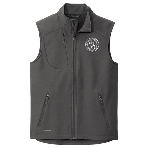 Eddie Bauer Stretch Soft Shell Vest -- Iron Gate EMBROIDERED