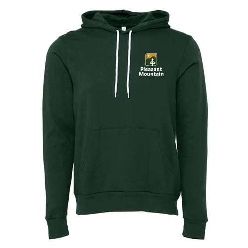 Pleasant Mountain Logo 2 Full color -- Pullover Hooded Sweatshirt Forest