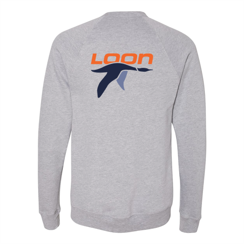 Loon Logo 2 Full color -- Crewneck Sweatshirt Athletic Heather