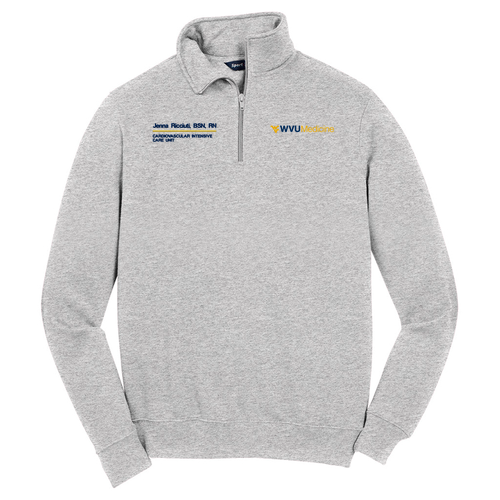 Sport Tek Quarter Zip Sweatshirt -- Athletic Heather