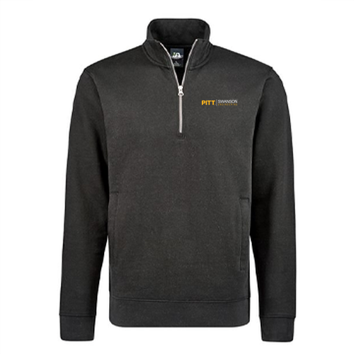 J America BTB Fleece 1/4 zip -- Black