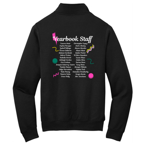 Port and Company Core Fleece Quarter-Zip Pullover Sweatshirt -- Jet Black