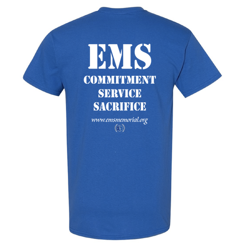 National EMS Memorial Unisex Tee Royal