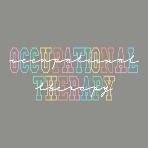 Mens/Unisex Occupational Therapy Comfort Colors Crewneck Sweatshirt -- Grey