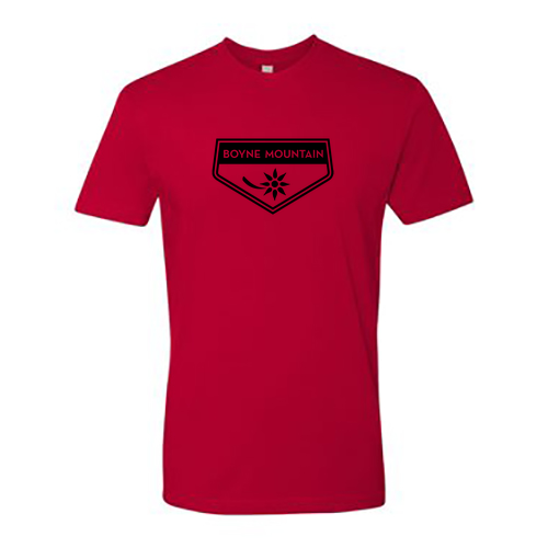 Boyne Mountain Logo 1 Black Ink -- Short sleeve Red