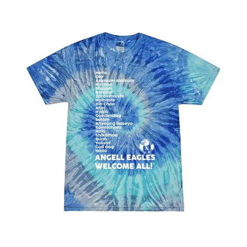 Youth Tie-Dye 5.4 oz. 100% Cotton T-Shirt -- Blue Jerry