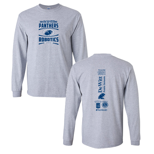 Gildan Ultra Cotton Longsleeve Basic T-Shirt -- Sport Grey