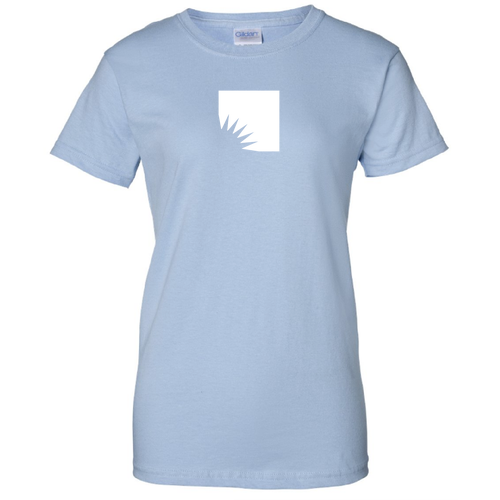 Gildan Ultra Cotton Ladies Basic T-Shirt -- Light Blue, Byte Logo