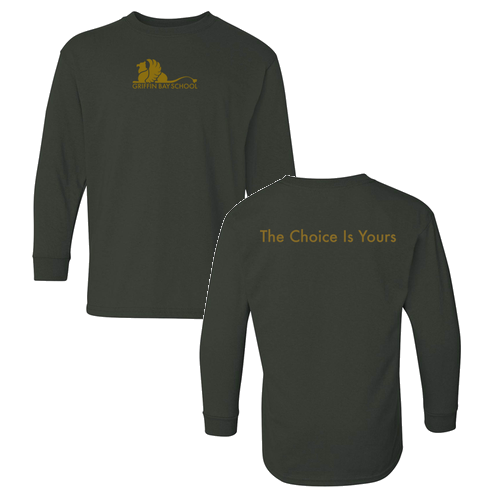 Gildan Youth Heavy Cotton Longsleeve -- Forest Green