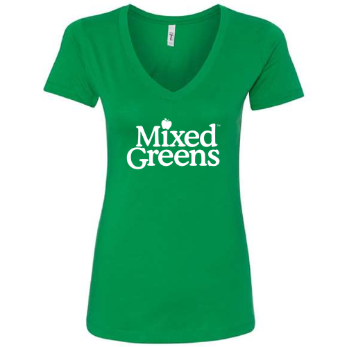 Ladies Next Level Ideal V-Neck Tee -- Kelly Green