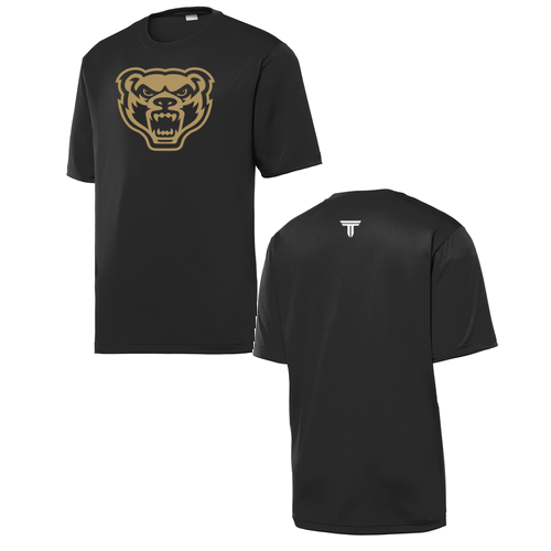 Sport-Tek PosiCharge Tough Tee Black Logo only