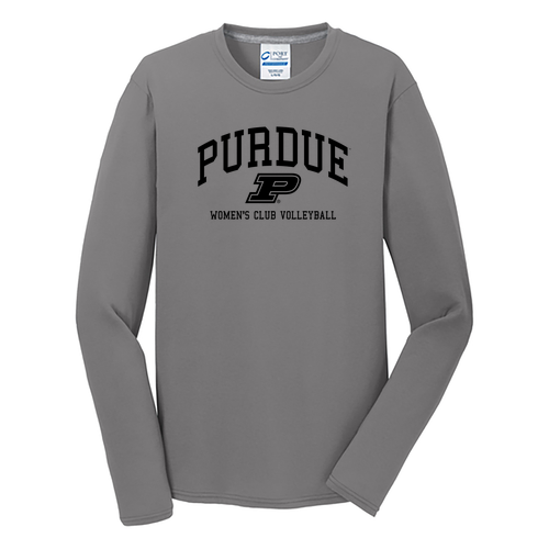 Grey Long Sleeve Performance Blend Tee