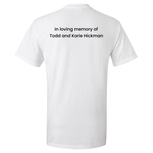 Black In Loving Memory Design -- Gildan Ultra Cotton Basic T-Shirt -- White