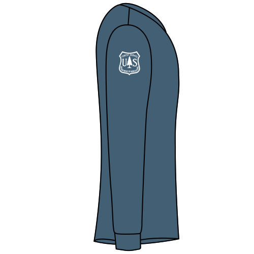 Gildan Ultra Cotton Longsleeve Basic T-Shirt -- Indigo Blue