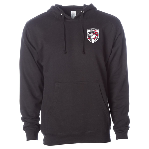 Independent Trading Midweight Hooded Sweatshirt -- Badge Black