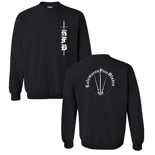 Gildan Heavy Blend Crew Neck Sweatshirt -- Black