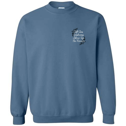 Gildan Heavy Blend Crew Neck Sweatshirt -- Indigo Blue