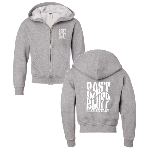 Jerzees Youth 8 Oz., 50/50 Nublend Full Zip Hoodie -- Oxford