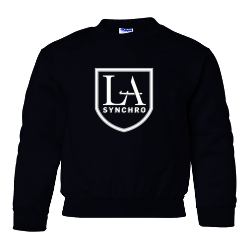 Gildan Heavy Blend Youth Crew Neck Sweatshirt -- Black