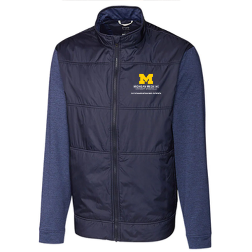 Cutter and Buck Men's Stealth Full Zip -- Liberty Navy