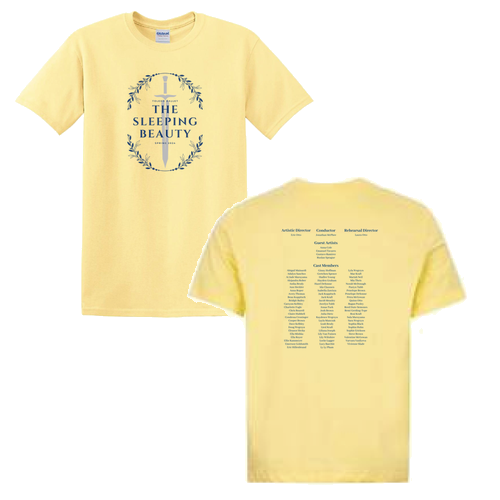 Sleeping Beauty YOUTH 100% Cotton T-Shirt -- Daffodil Yellow