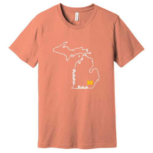 Mens/Unisex Bella Canvas Soft Fitted Jersey T-Shirt -- Sunset