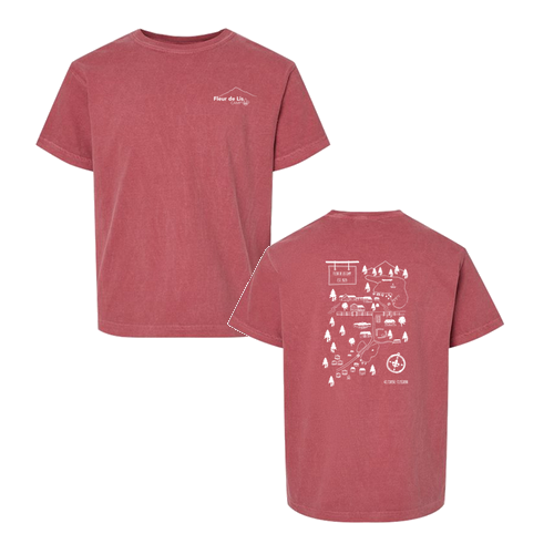 Comfort Colors Youth Ring Spun Cotton Tee -- Crimson
