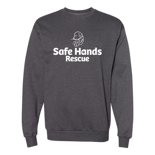 Hanes EcoSmart Crewneck Sweatshirt -- Charcoal Heather