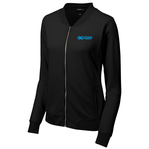 Sport-Tek Ladies Lightweight French Terry Bomber -- Black
