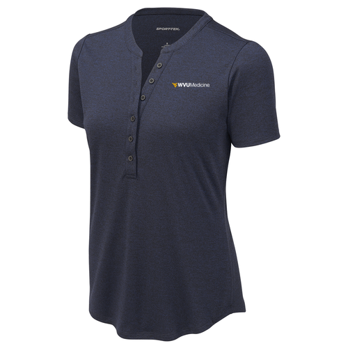 Sport-Tek Ladies Endeavor Henley -- Deep Navy Heather