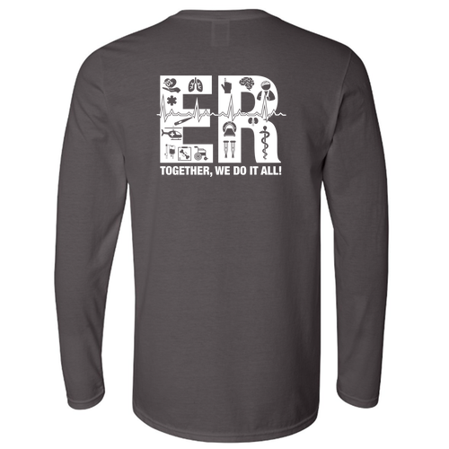 Gildan Softstyle Longsleeve T Shirt -- Charcoal