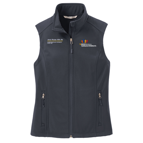 Port Authority Ladies Core Soft Shell Vest -- Battleship Grey
