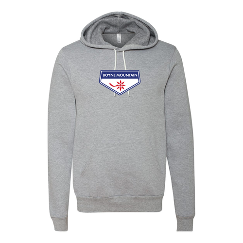 Boyne Mountain Logo 1 Full color -- Pullover hooded sweatshirt Athletic Heather