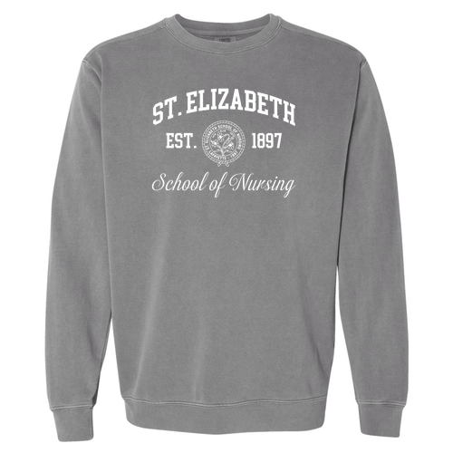 Comfort Colors Unisex Garment-Dyed Crewneck Sweatshirt -- Grey